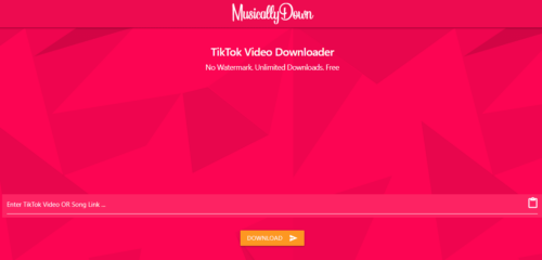 Cara Download Video TikTok Via Situs MusicallyDown